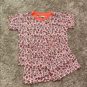 Matching set pink leopard